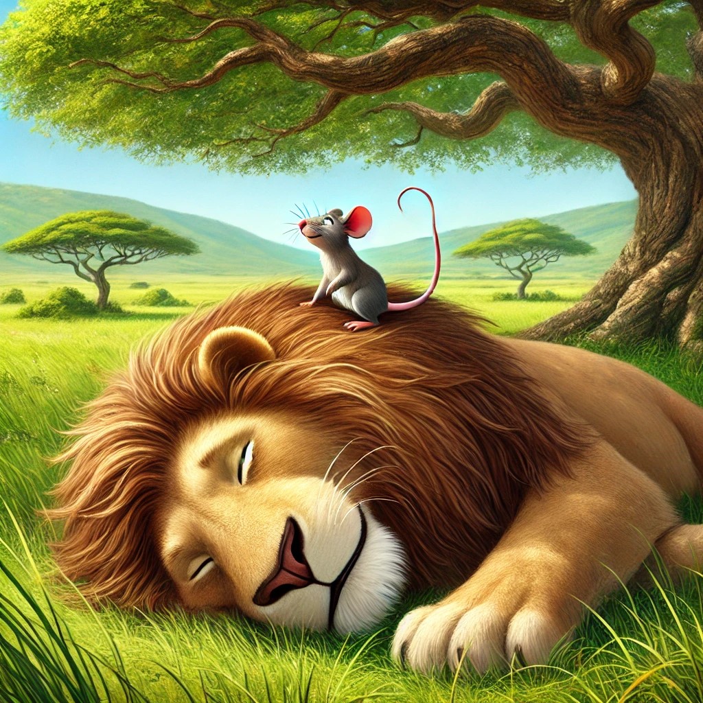 El León y el Ratón. Fábula popular de Esopo. Con Actividades de ...